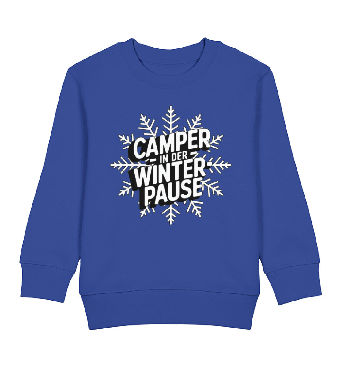 Camper in Winterpause - Kinder Organic Sweatshirt - LazyDonkeyDesign