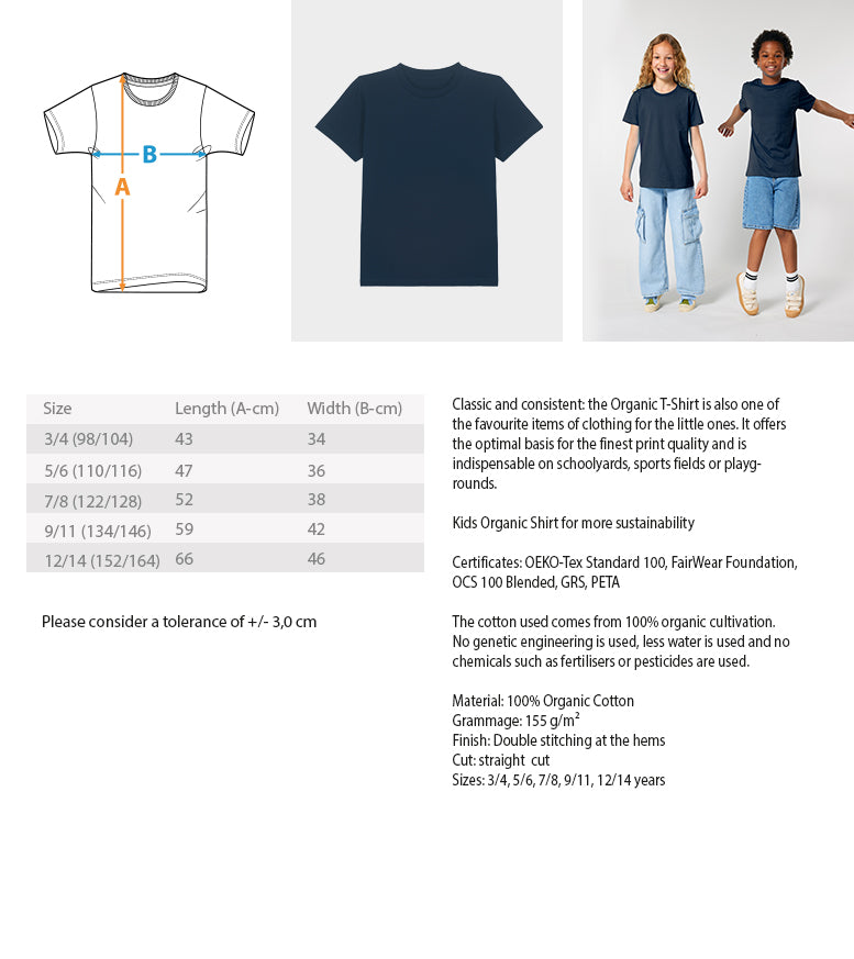 Endlich Sommerferien - Kinder Organic Shirt - LazyDonkeyDesign