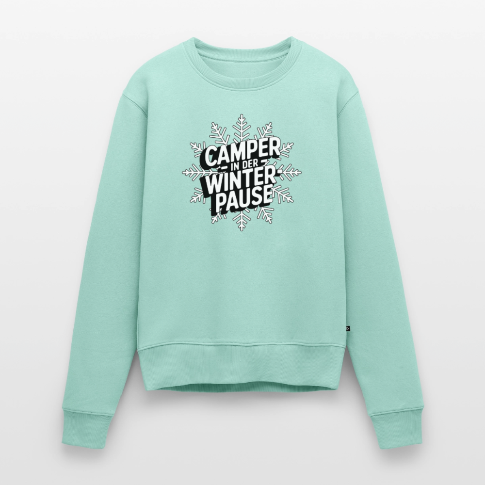 Camper in Winterpause - Damen Camping Sweatshirt - Mint