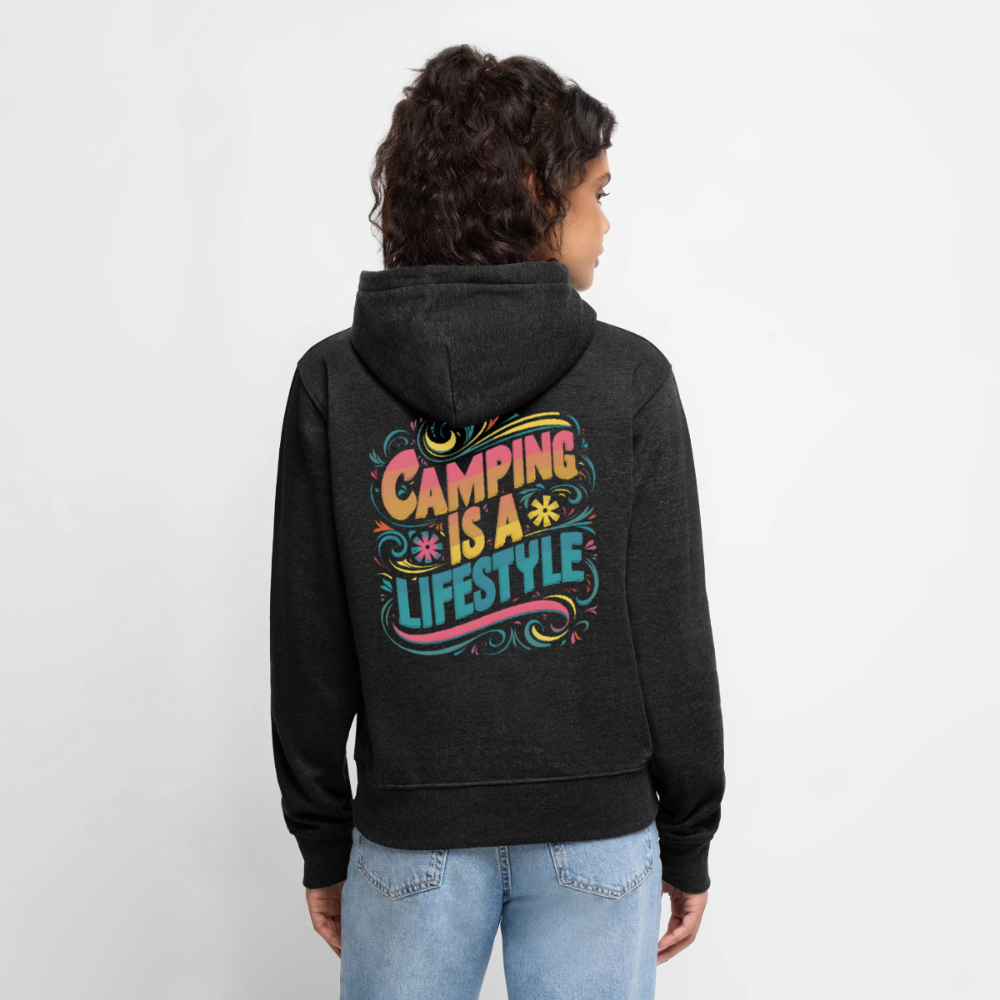SPOD - My Lifestyle - Damen Camping Hoodie - Anthrazit meliert