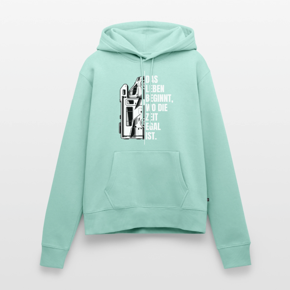 SPOD - Camping ist Zeitlos - Damen Camping Hoodie - Wohnmobil - Mint