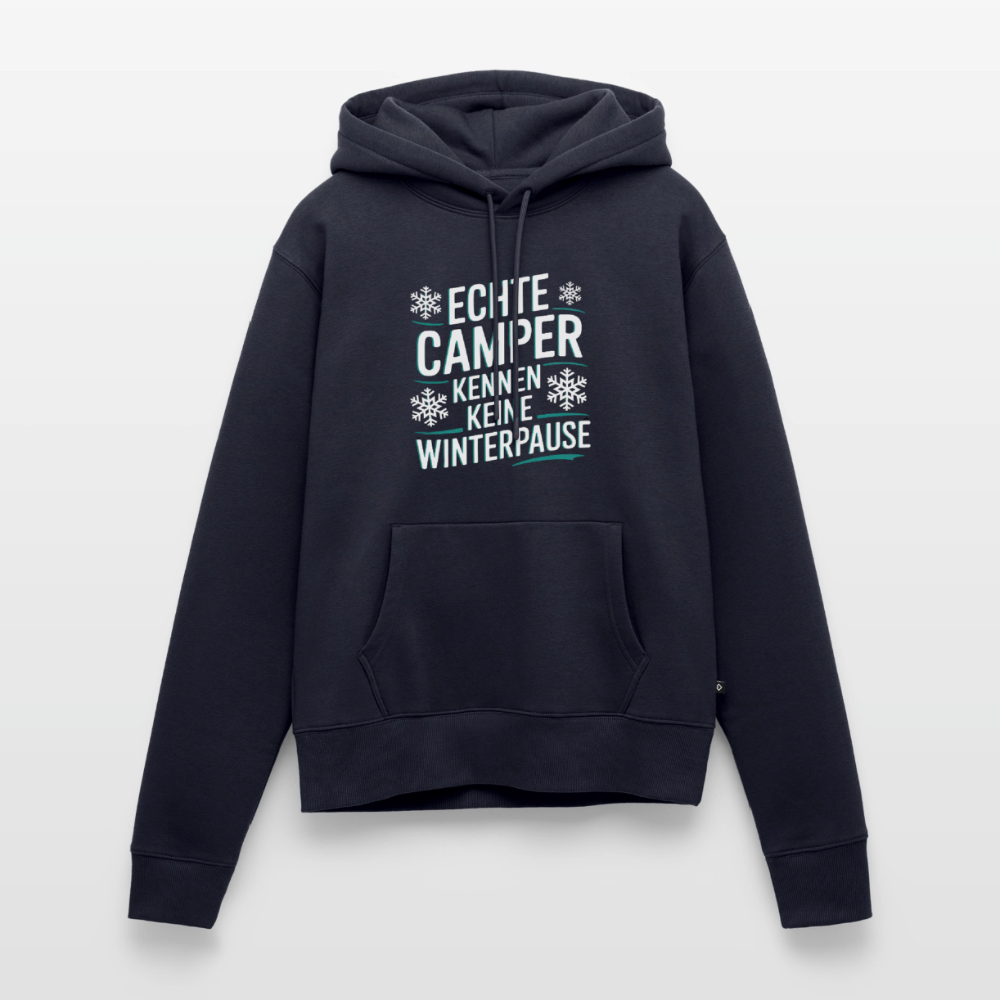 Camper ohne Winterpause - Damen Camping Hoodie - Navy
