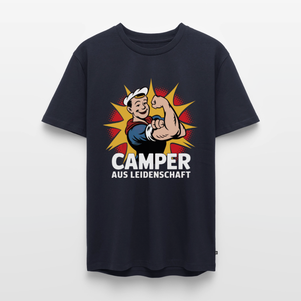Camper aus Leidenschaft - Herren Camping T-Shirt - Navy