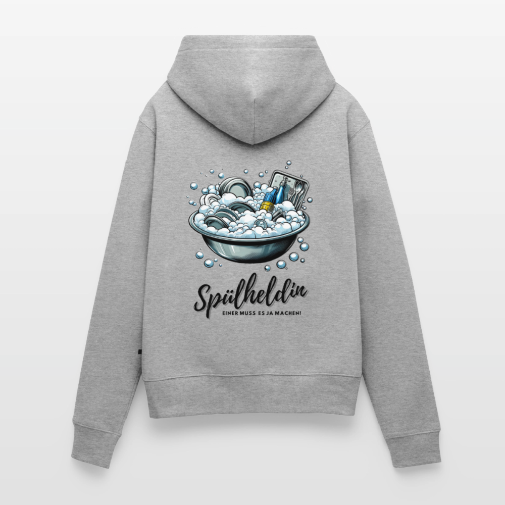 SPOD - Spülheldin - Damen Camping Hoodie - Grau meliert