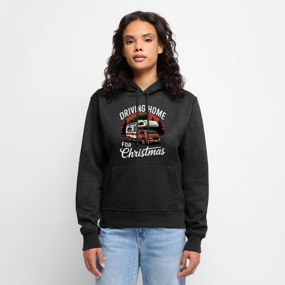 Driving Home - Damen Camping Hoodie - Anthrazit meliert