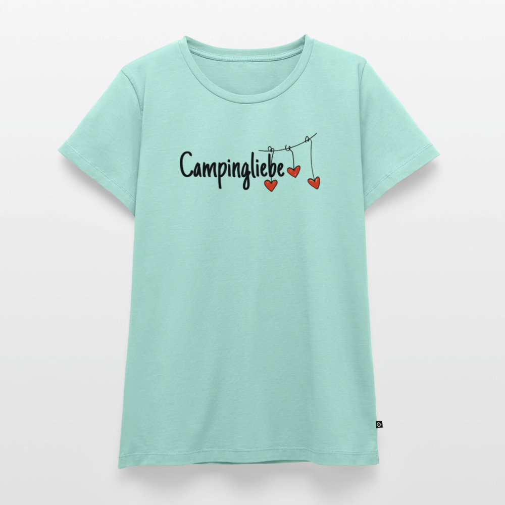 Campingliebe - Damen Camping T-Shirt - Mint