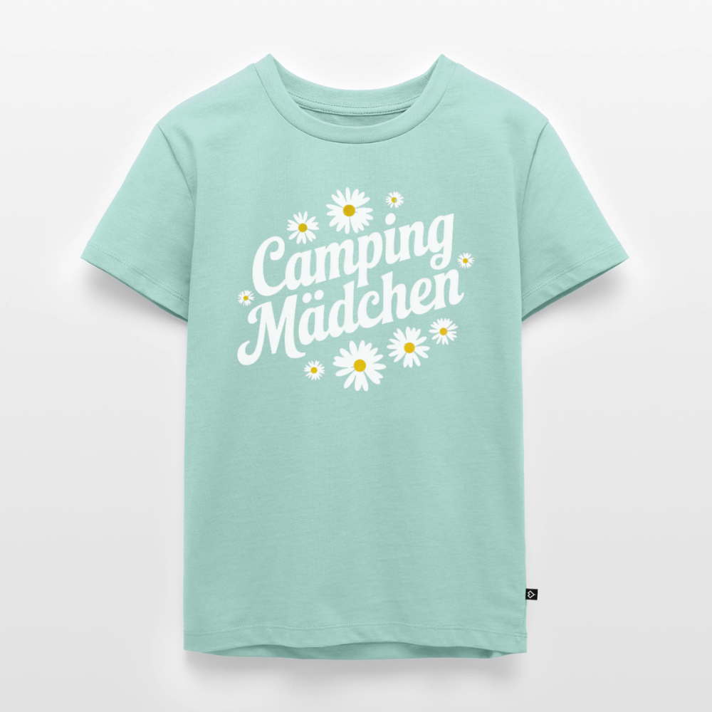 Camping Mädchen - Kinder Camping T-Shirt - Mint