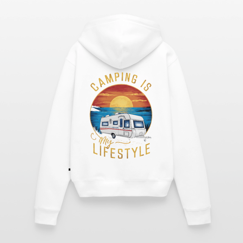 SPOD - Camping my Lifestyle - Damen Camping Hoodie - Weiß