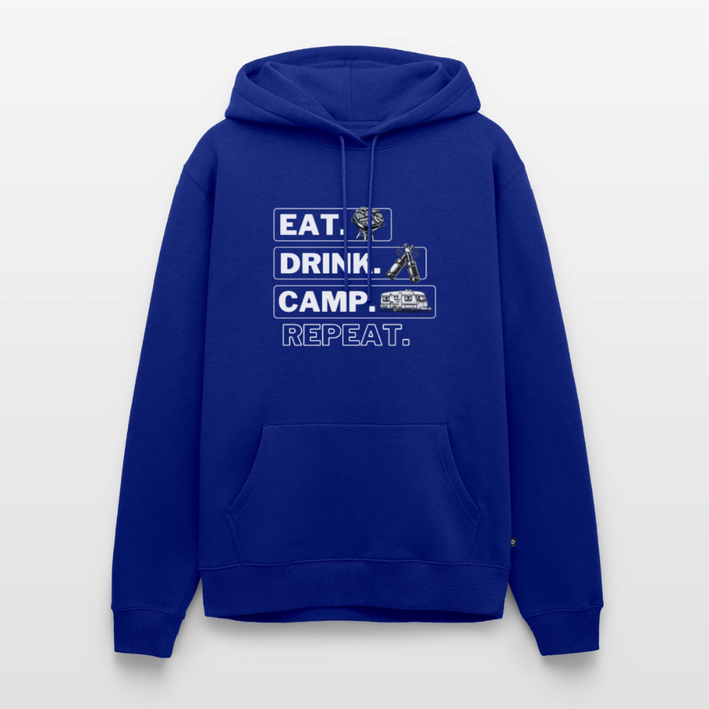 Eat Drink Camp - Herren Camping Hoodie - Wohnwagen - Royalblau