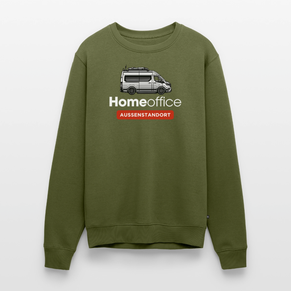Vanlife Homeoffice - Herren Camping Sweatshirt - Khaki