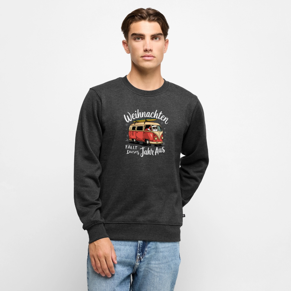 Kein Weihnachten - Herren Camping Sweatshirt - Anthrazit meliert