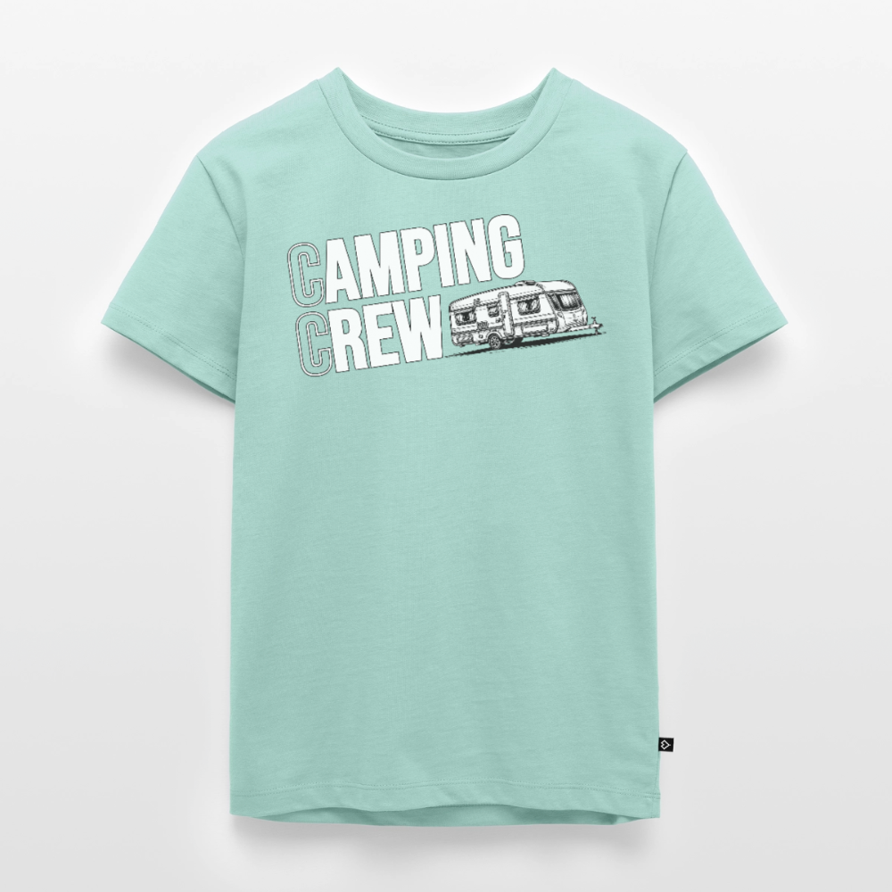 Wohnwagen Camping Crew - Kinder Camping T-Shirt - Mint