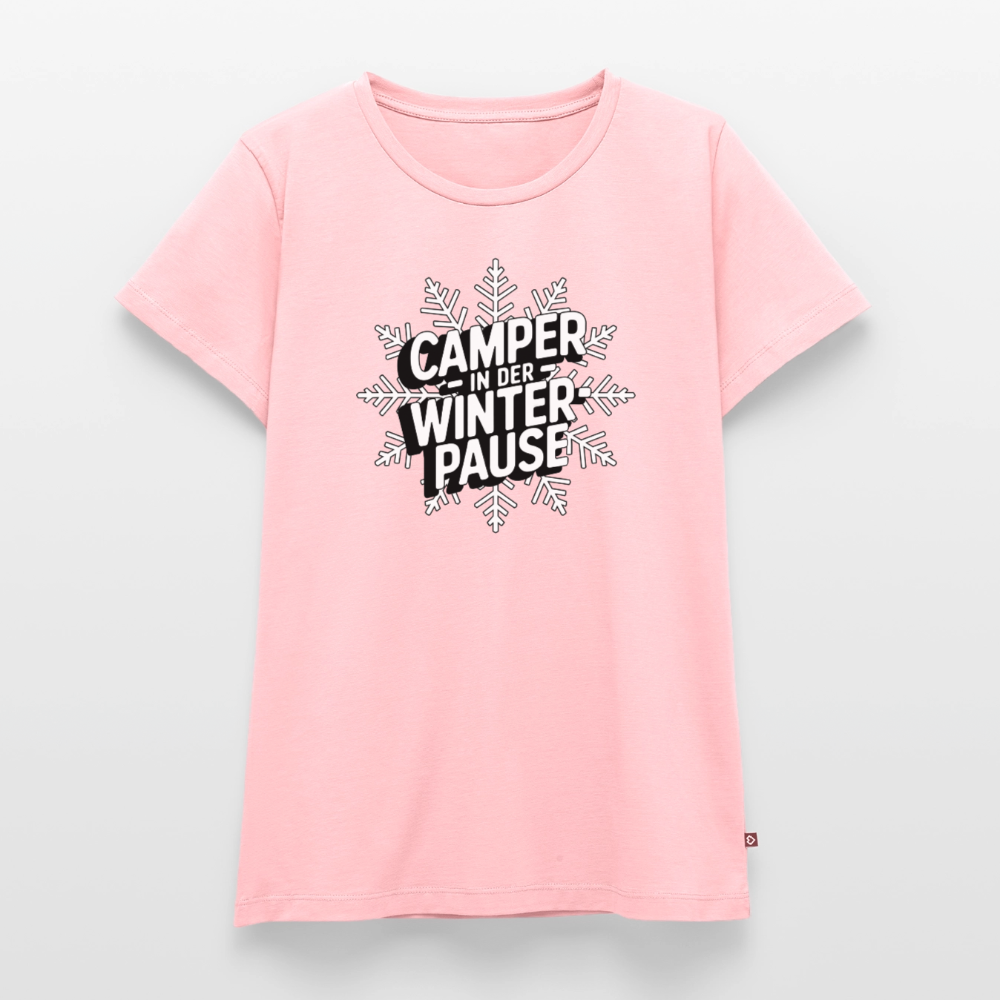 Camper in Winterpause - Damen Camping T-Shirt - Rosa
