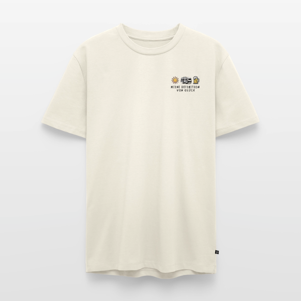 Definition von Glück - Herren Camping T-Shirt - Wohnwagen