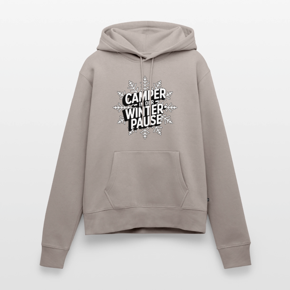 Camper in Winterpause - Damen Camping Hoodie - Taupe