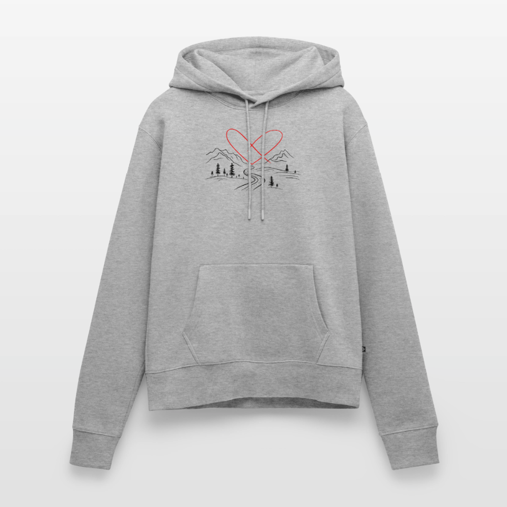 SPOD - Naturliebe - Damen Camping Hoodie - Grau meliert