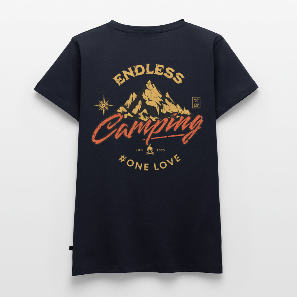 Endless Camping - Damen Camping T-Shirt - Navy
