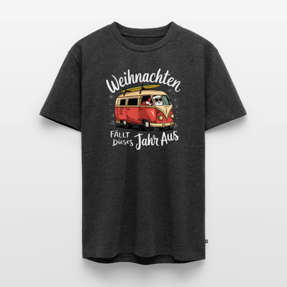 Kein Weihnachten - Herren Camping T-Shirt - Anthrazit meliert