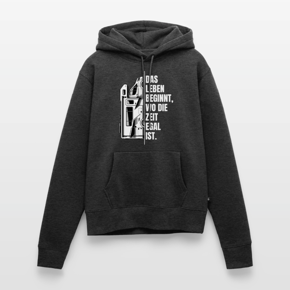 SPOD - Camping ist Zeitlos - Damen Camping Hoodie - Wohnmobil - Anthrazit meliert