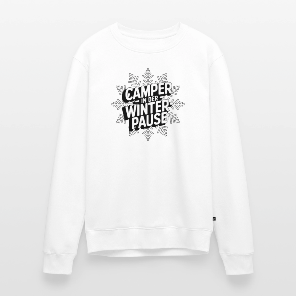 Camper in Winterpause - Herren Camping Sweatshirt - Weiß