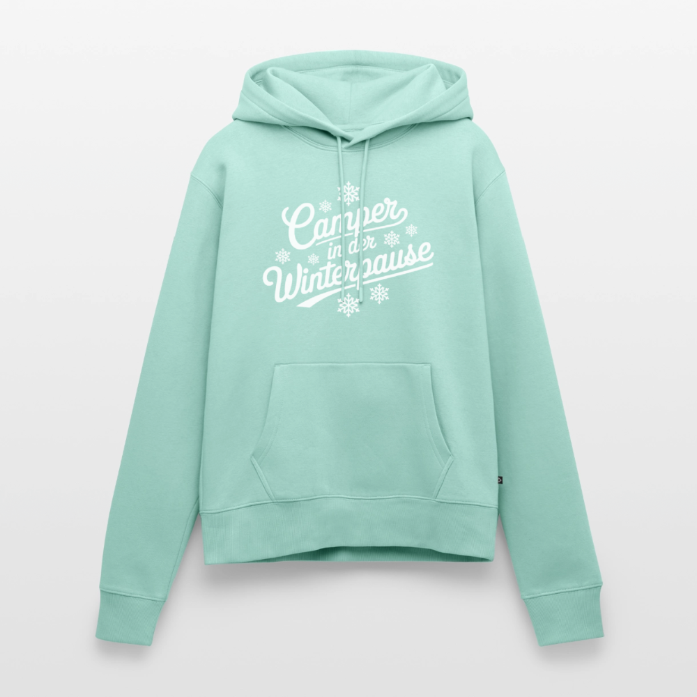 Camper im Winter - Damen Camping Hoodie - Mint