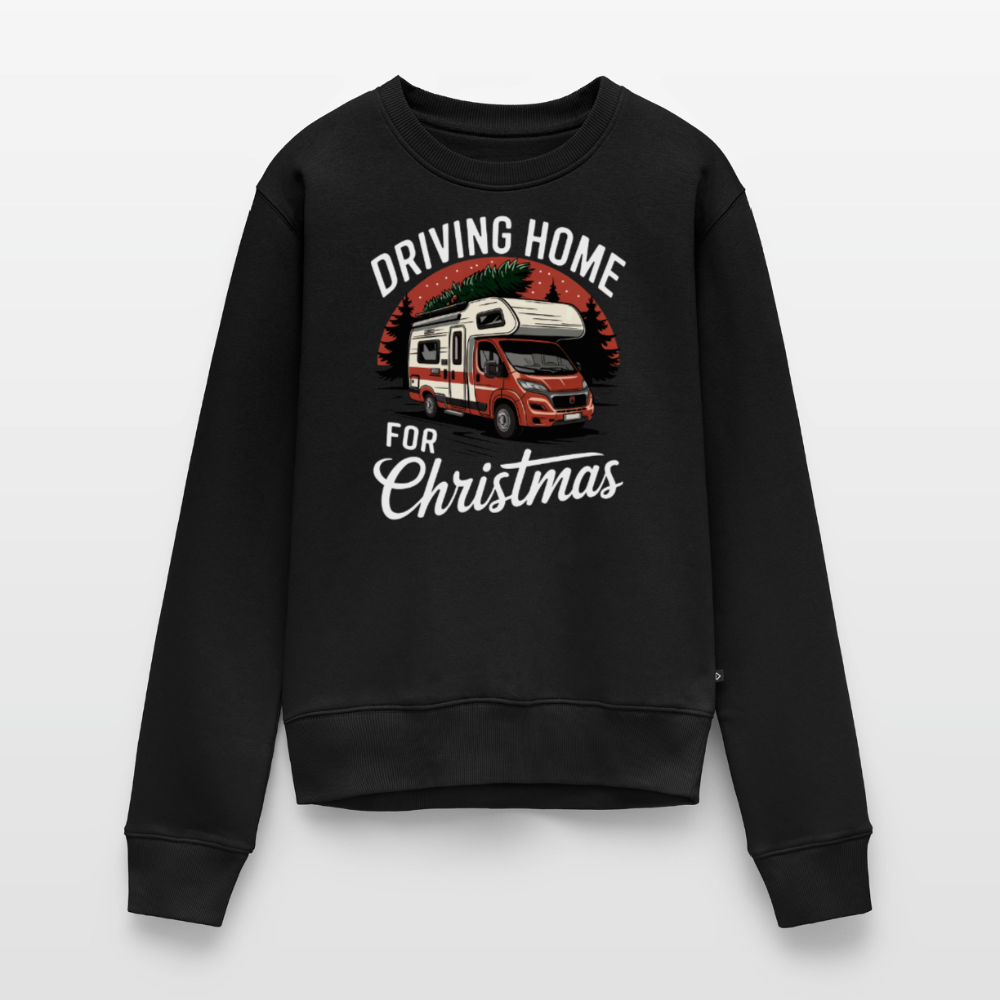 Driving Home - Damen Camping Sweatshirt - Schwarz