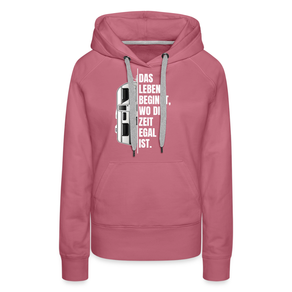 SPOD - Camping ist Zeitlos - Damen Camping Hoodie - Wohnwagen - Malve