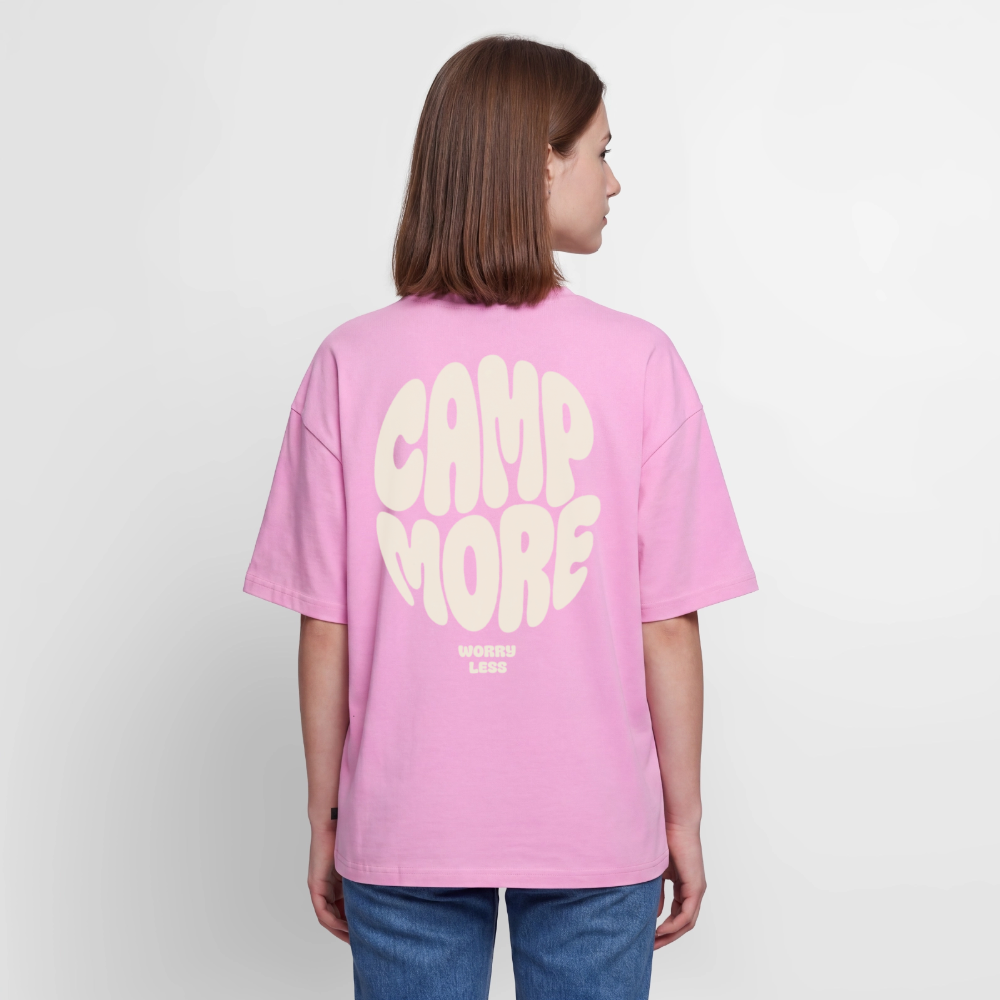 Camp More - Oversized Unisex T-Shirt - Verwaschenes Rosa