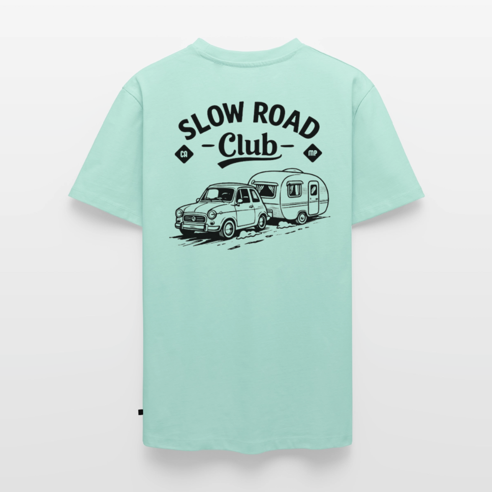 Slow Road Club - Herren Camping T-Shirt - Mint