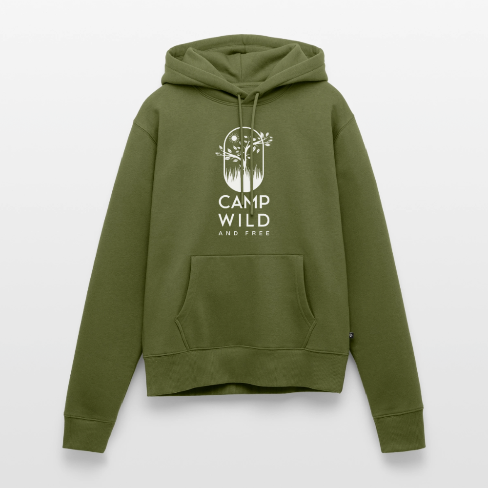 SS - Damen Hoodie - Wild and Free - Khaki