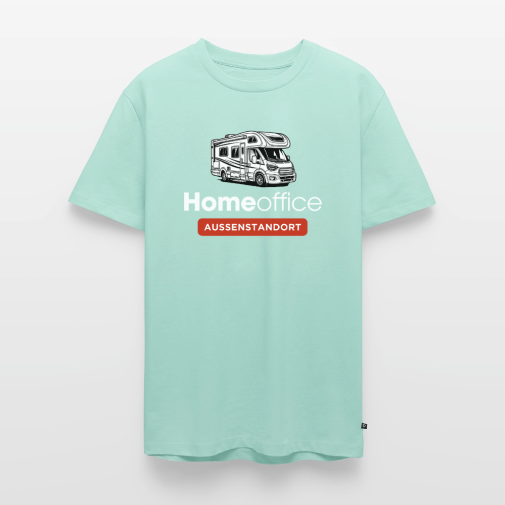 Wohnmobil Homeoffice - Herren Camping T-Shirt - Mint