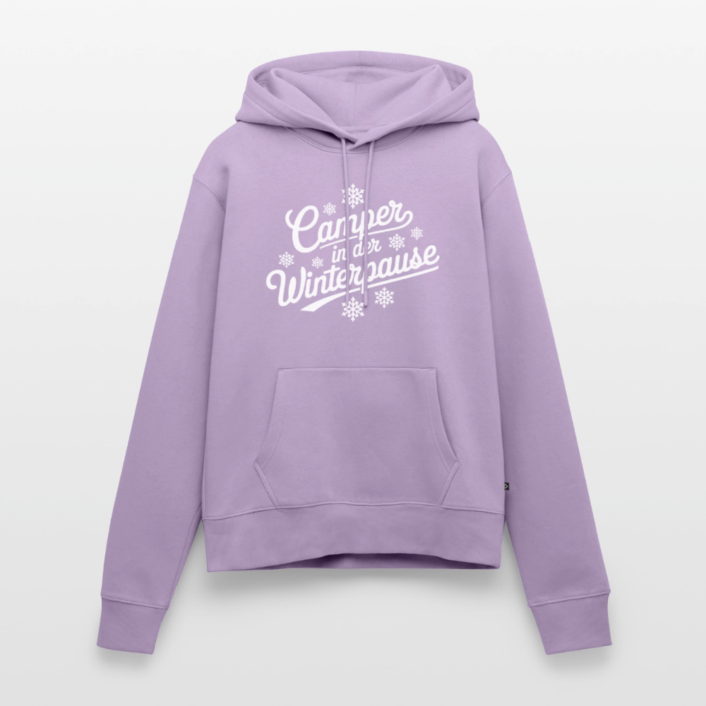 Camper im Winter - Damen Camping Hoodie - Lavendel