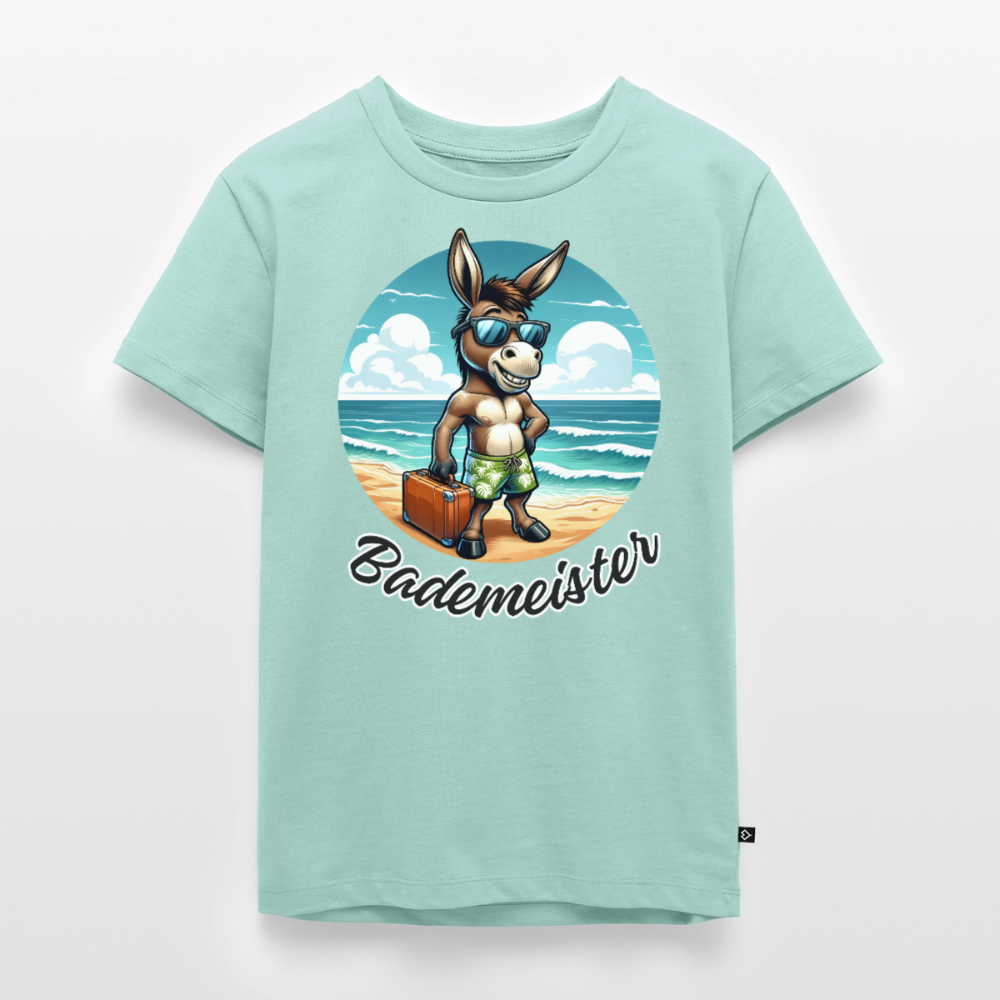Bademeister - Kinder Camping T-Shirt - Mint