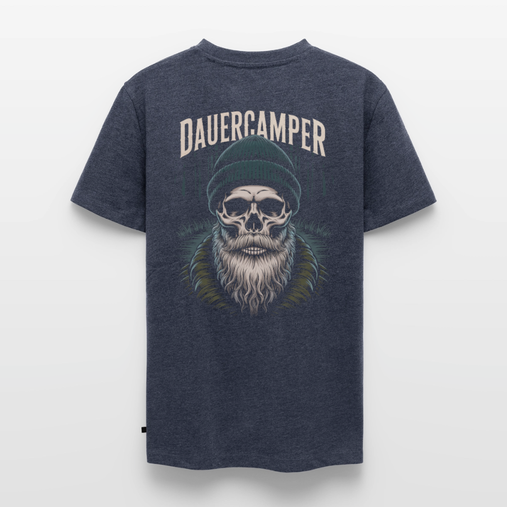 Dauercamper - Herren Camping T-Shirt - Jeansblau