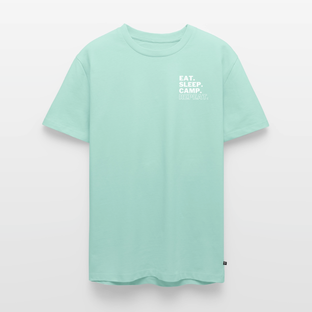 Vanlife mit Hund - Herren Camping T-Shirt - Mint