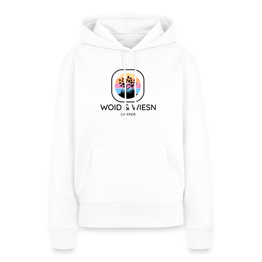 Woid & Wiesn Camper - Damen Camping Hoodie - Weiß