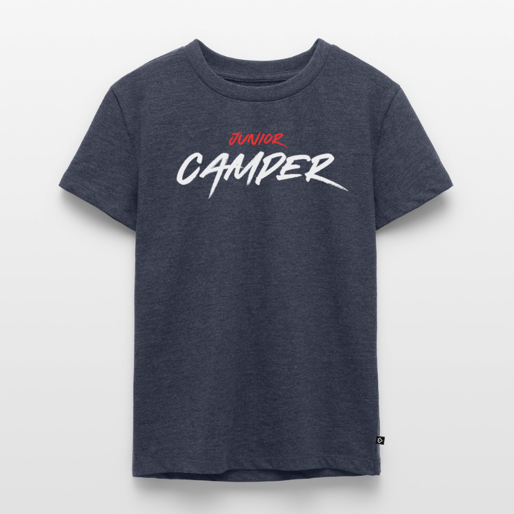 Junior Camper - Kinder Camping T-Shirt - Jeansblau