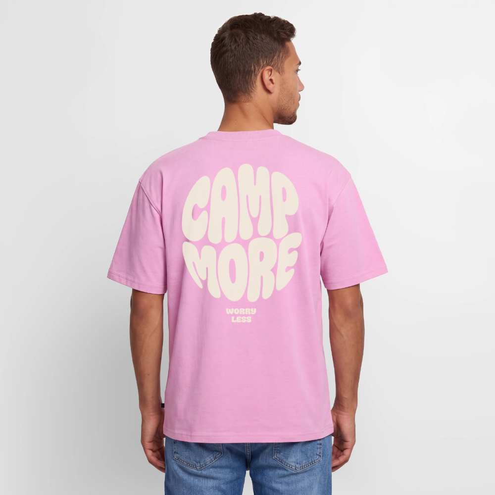 Camp More - Oversized Unisex T-Shirt - Verwaschenes Rosa