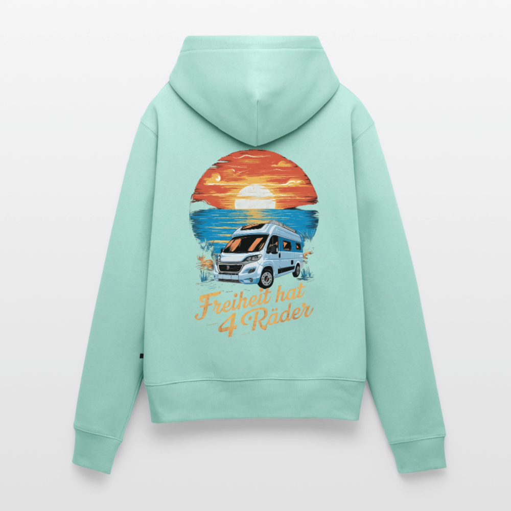 SPOD - Freiheit hat 4 Räder - Damen Camping Hoodie - Vanlife - Mint
