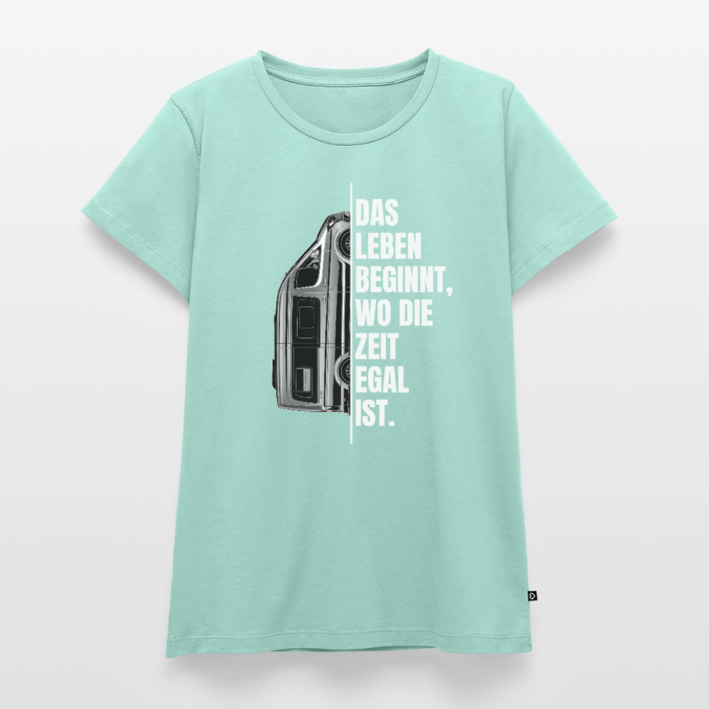 Camping ist Zeitlos - Damen Camping T-Shirt - Vanlife - Mint