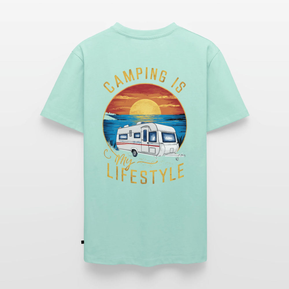 Camping my Lifestyle - Herren Camping T-Shirt - Mint