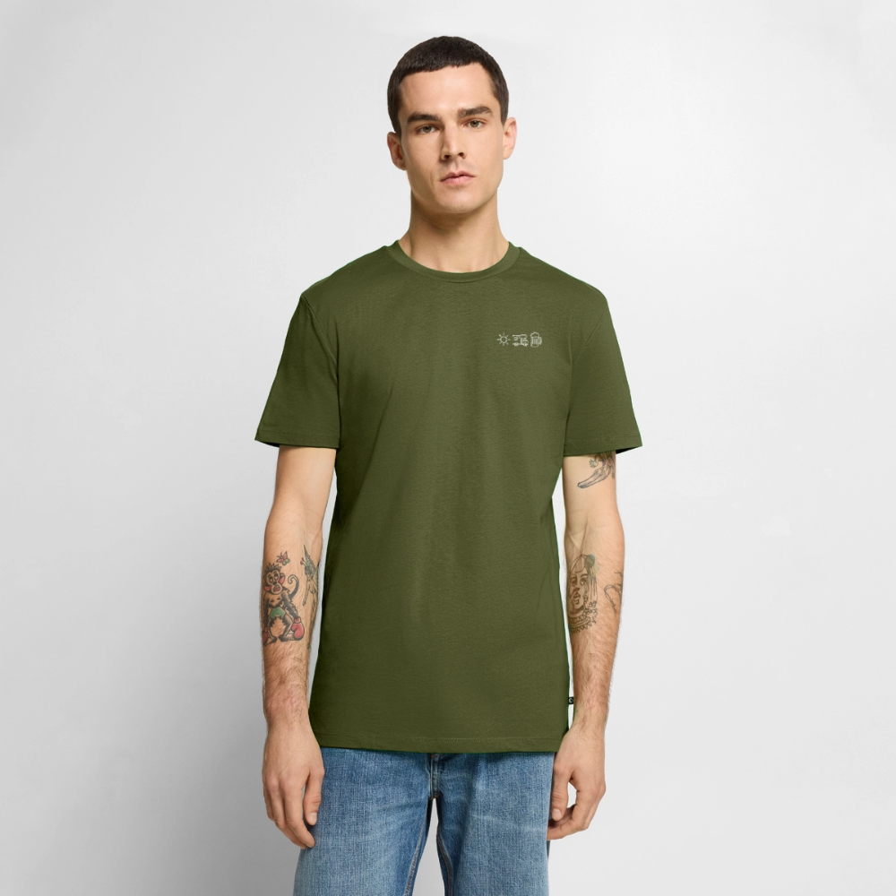 Sonne Wohnmobil Bier - Herren Camping T-Shirt - Khaki