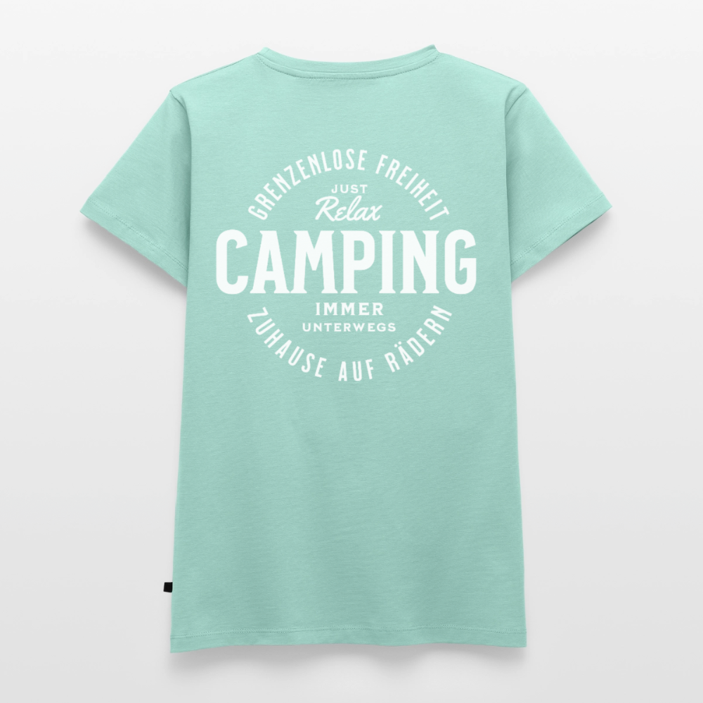 Grenzenlose Freiheit - Damen Camping T-Shirt - Mint