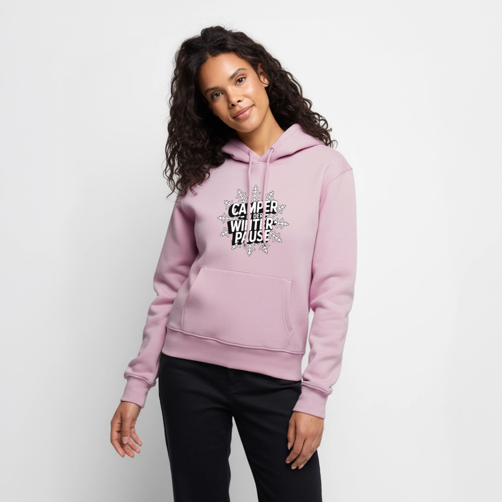 Camper in Winterpause - Damen Camping Hoodie - Altrosa