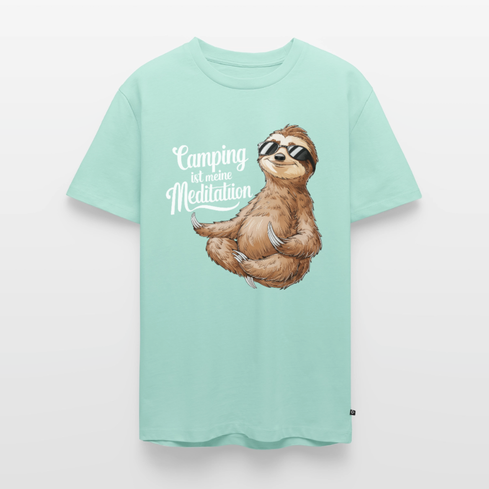 Camping ist Meditation - Herren Camping T-Shirt - Mint