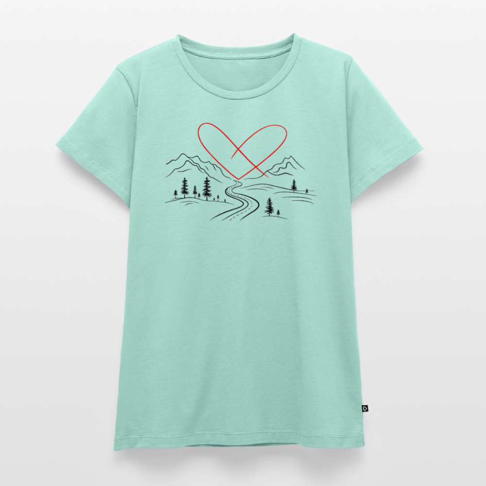 Naturliebe - Damen Camping T-Shirt - Mint