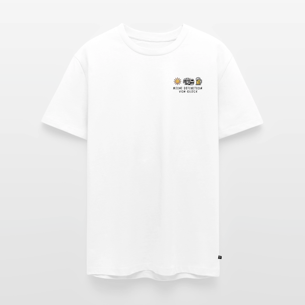 Definition von Glück - Herren Camping T-Shirt - Wohnwagen
