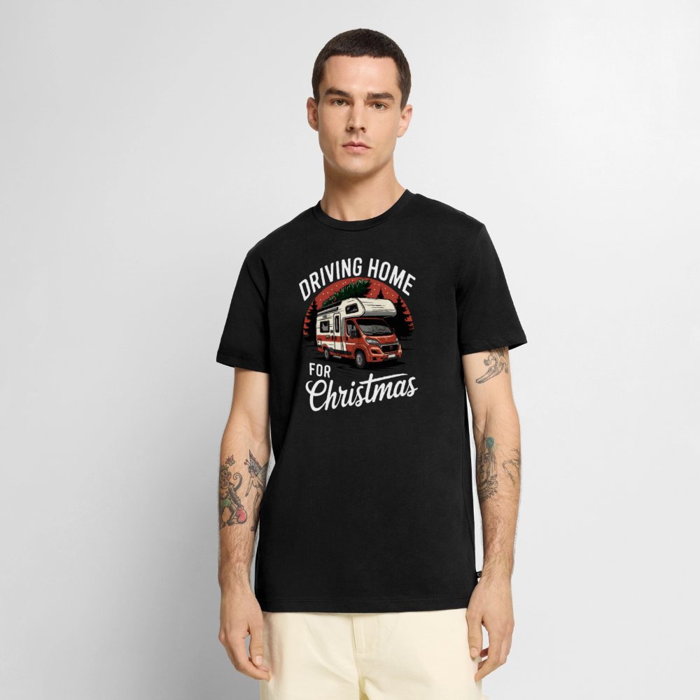 Driving Home - Herren Camping T-Shirt - Schwarz