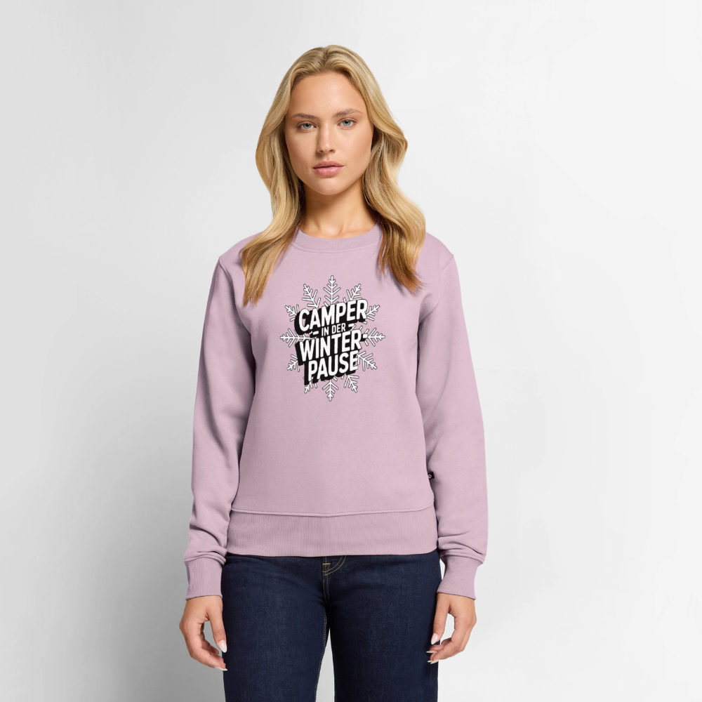 Camper in Winterpause - Damen Camping Sweatshirt - Altrosa