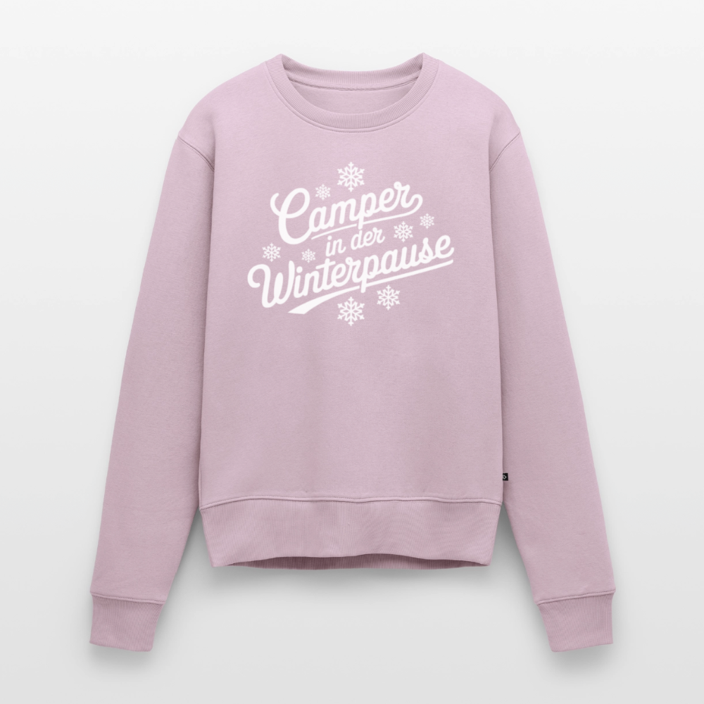 Camper im Winter - Damen Camping Sweatshirt - Altrosa